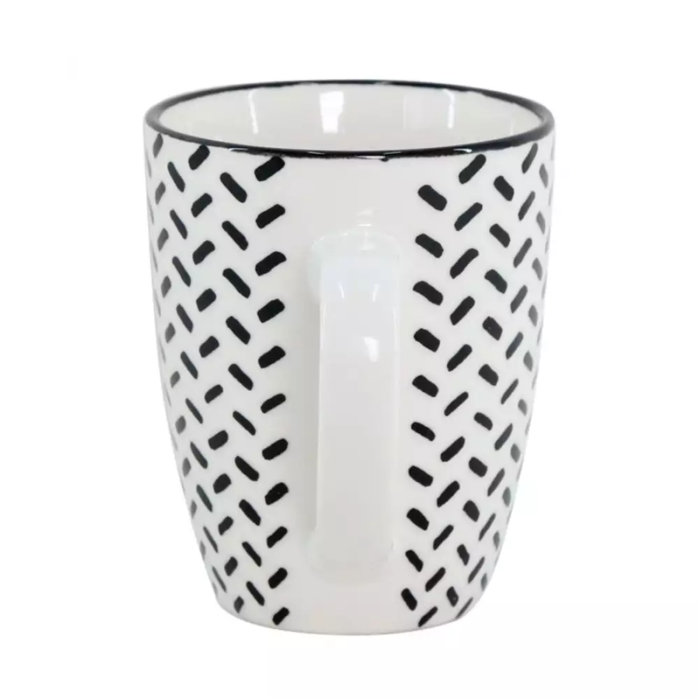 Mug Taza Expressions Blanco Negro 320 Ml Porcelana 41B-023B-026