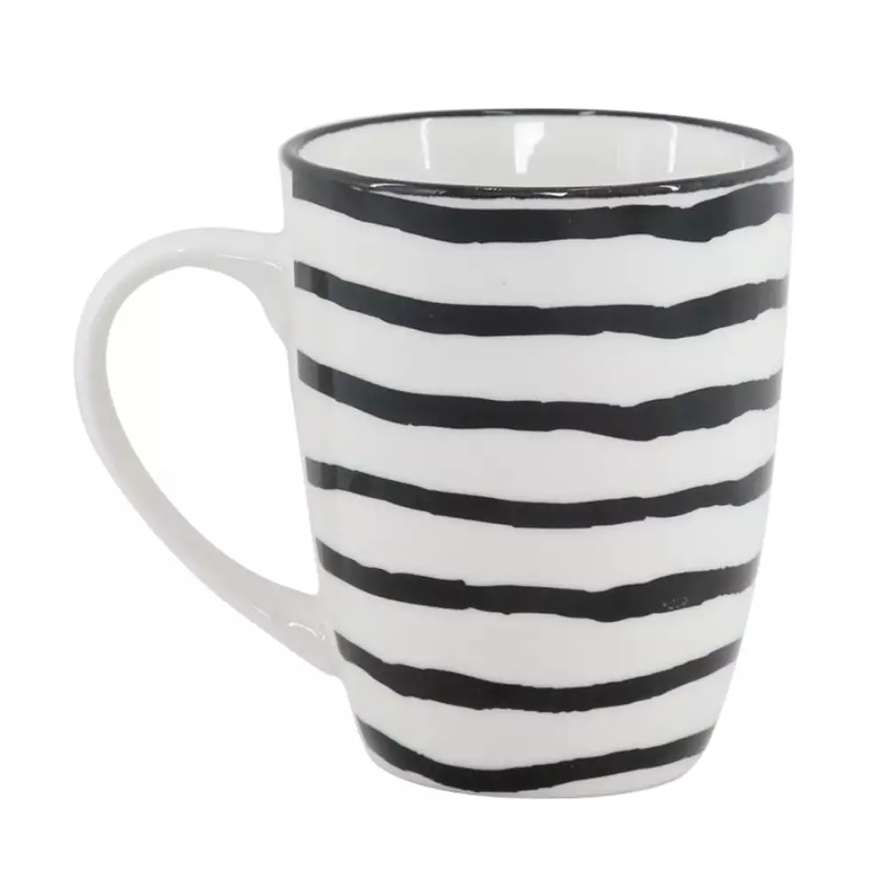 Mug Taza Expressions Blanco Negro 320 Ml Porcelana 41B-023C-026