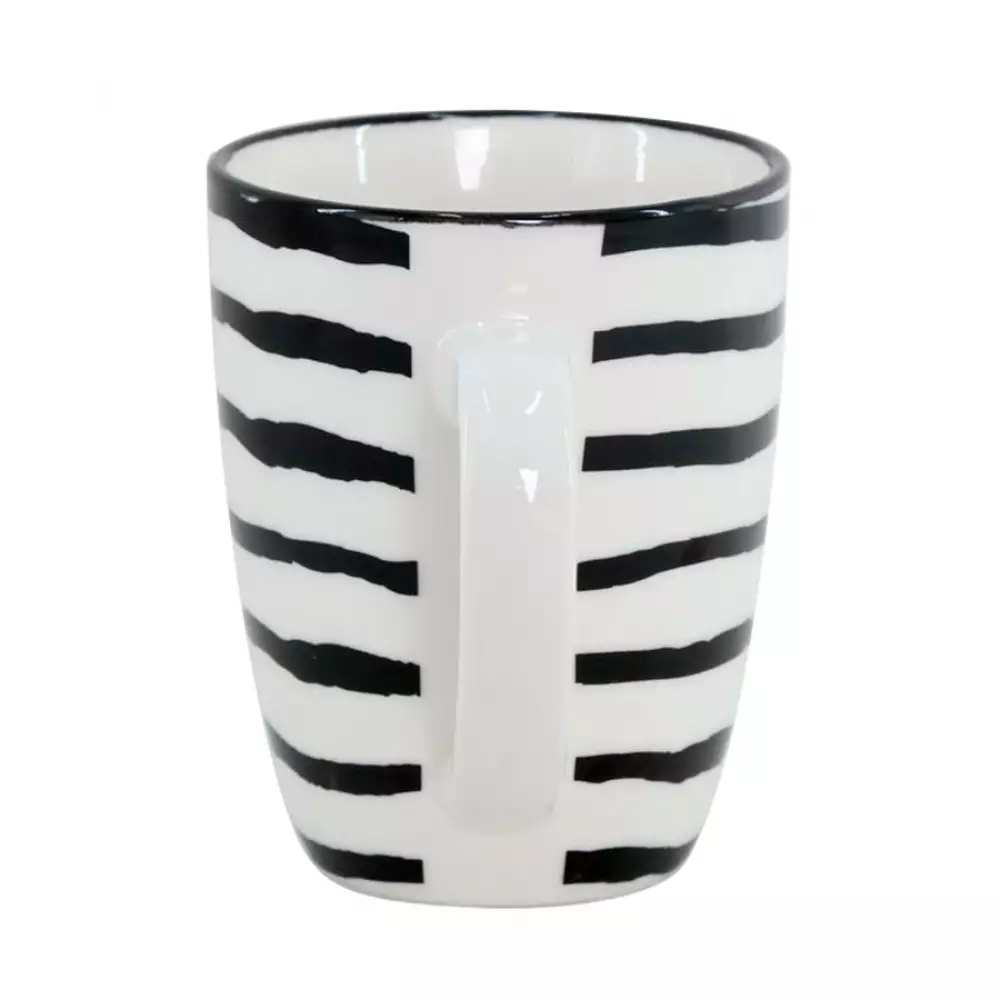 Mug Taza Expressions Blanco Negro 320 Ml Porcelana 41B-023C-026