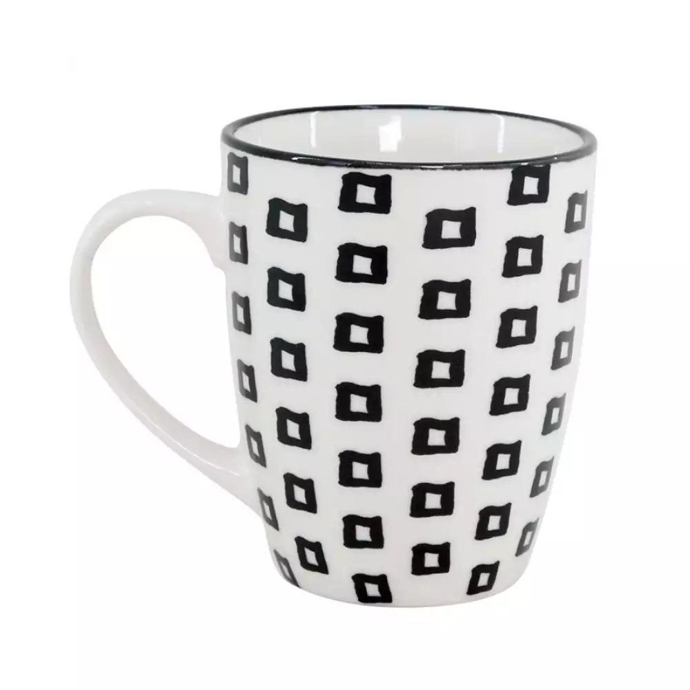 Mug Taza Expressions Blanco Negro 320 Ml Porcelana 41B-023D-026