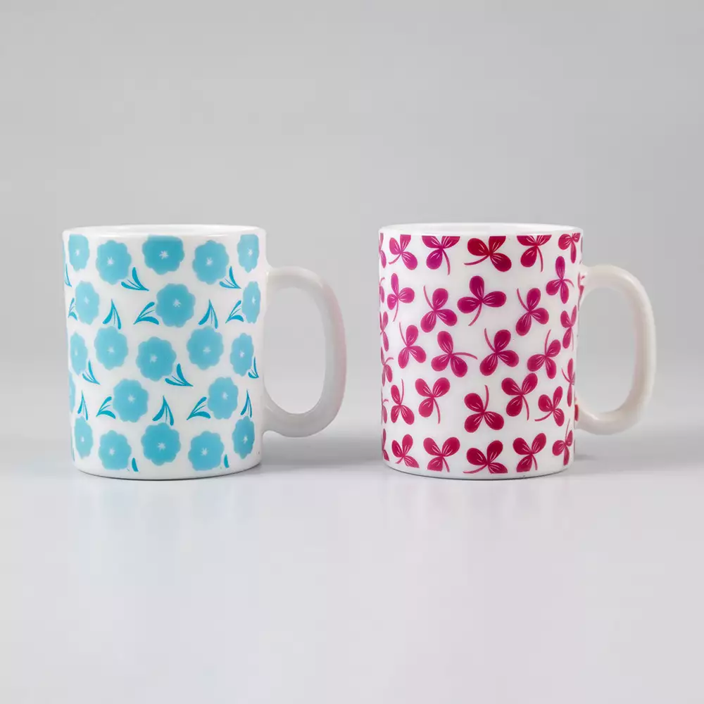 Mug Taza Expressions Multicolor 320 Ml 4 Pz Vidrio Opal Md320Z-4