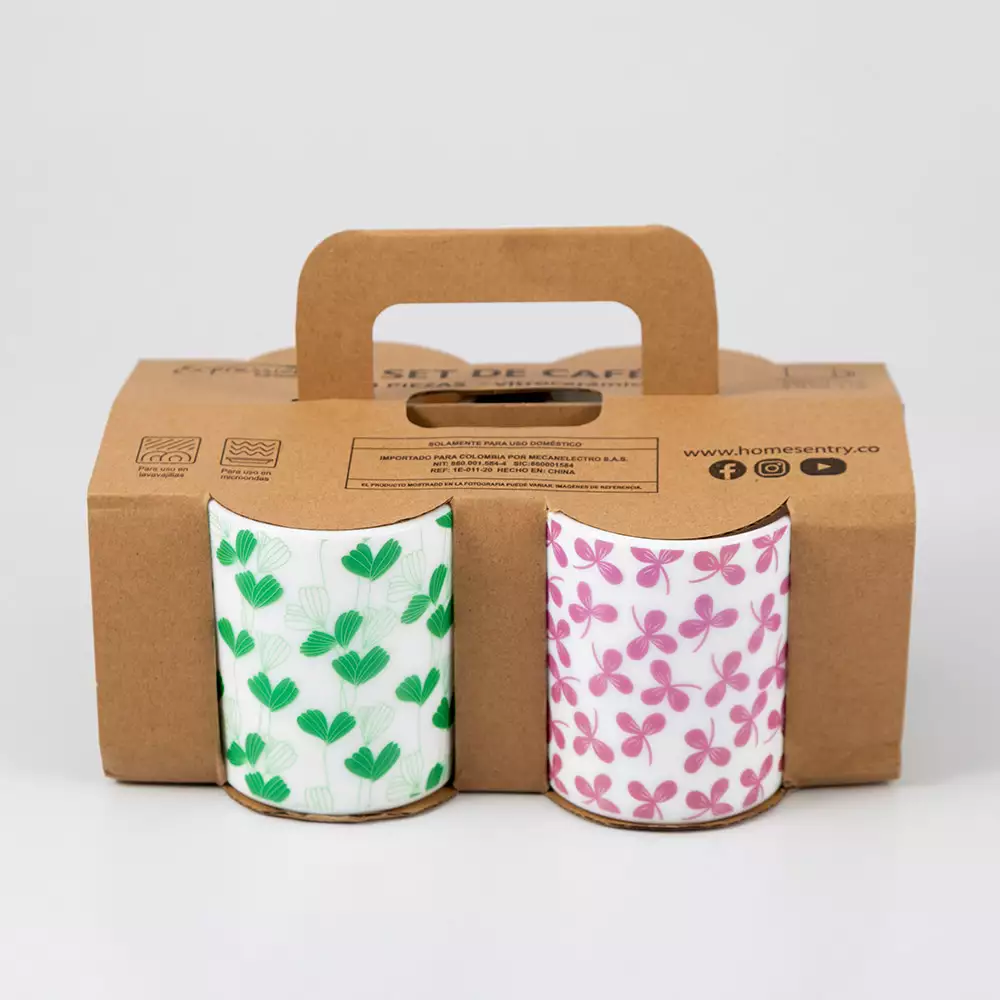 Mug Taza Expressions Multicolor 320 Ml 4 Pz Vidrio Opal Md320Z-4