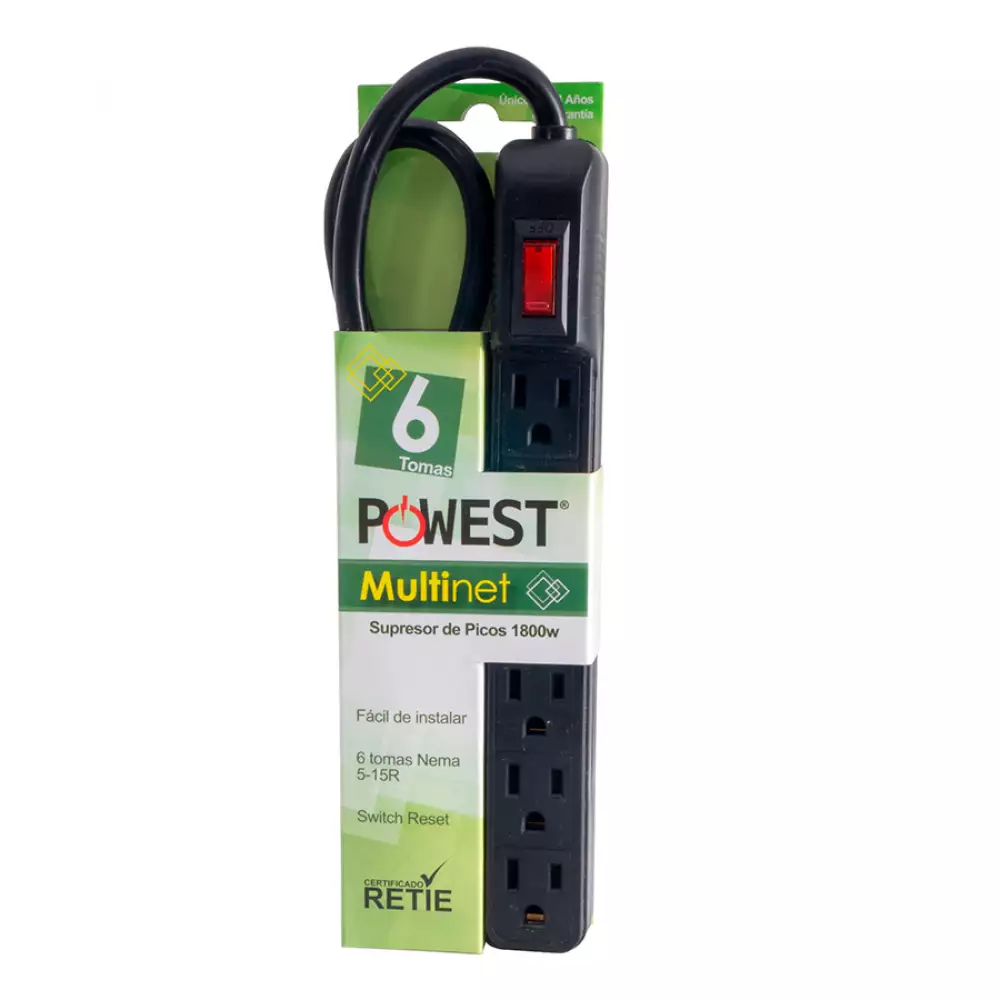 Multitoma Multinet N Powest E Picos 1800W 6 Sali