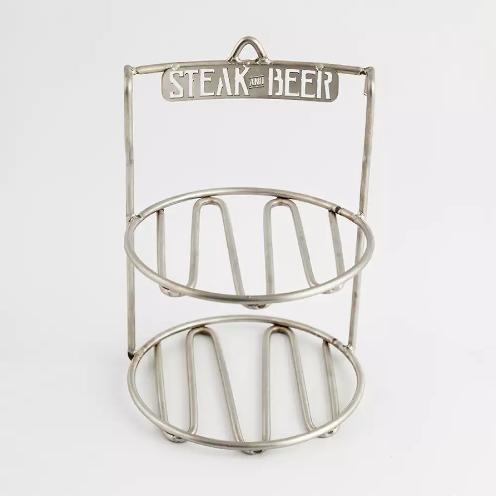 Multiusos Steak And Beer 2 Niveles 100% Acero Inoxidable Ac-007