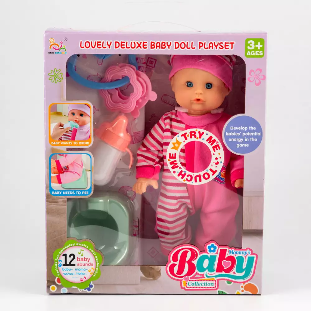 Muñeca Bebe Maypa Accesorios 27X11Cm Surtido