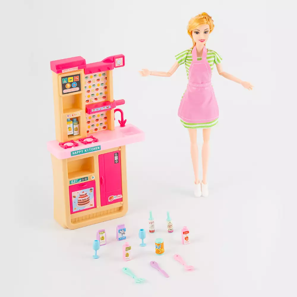 Muñeca chef con accesorios