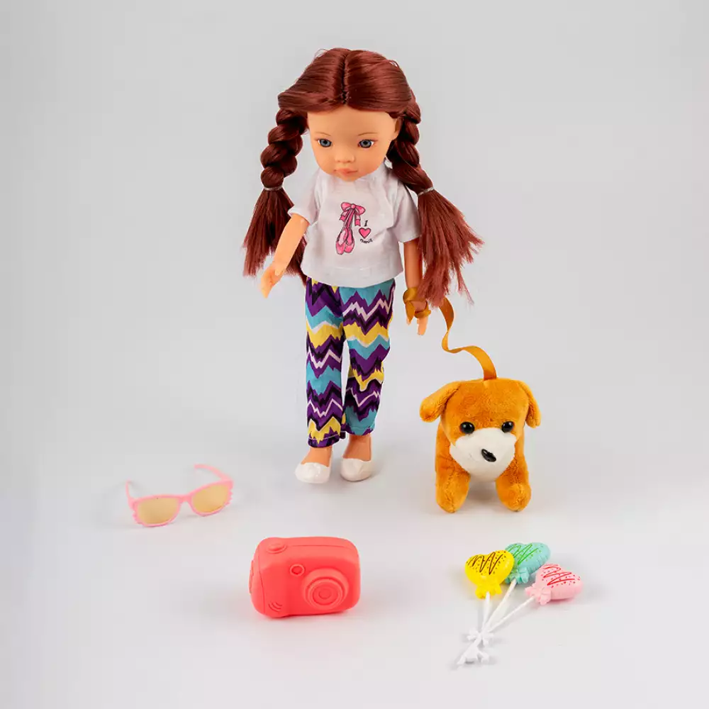 Muñeca Maypa Accesorios Mascota 23X10Cm Blanco