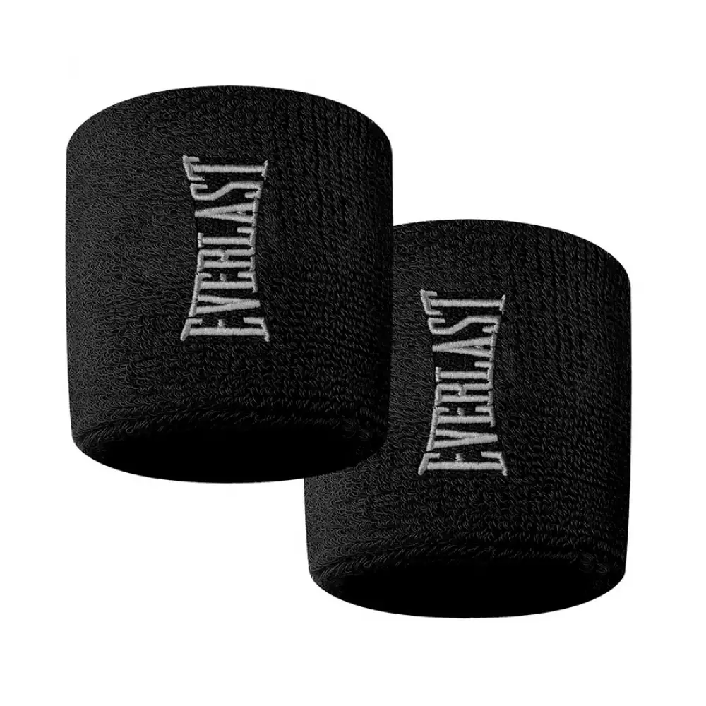 Munequera Everlast 4 10X10X2Cm Negro Tela Evwb4F401