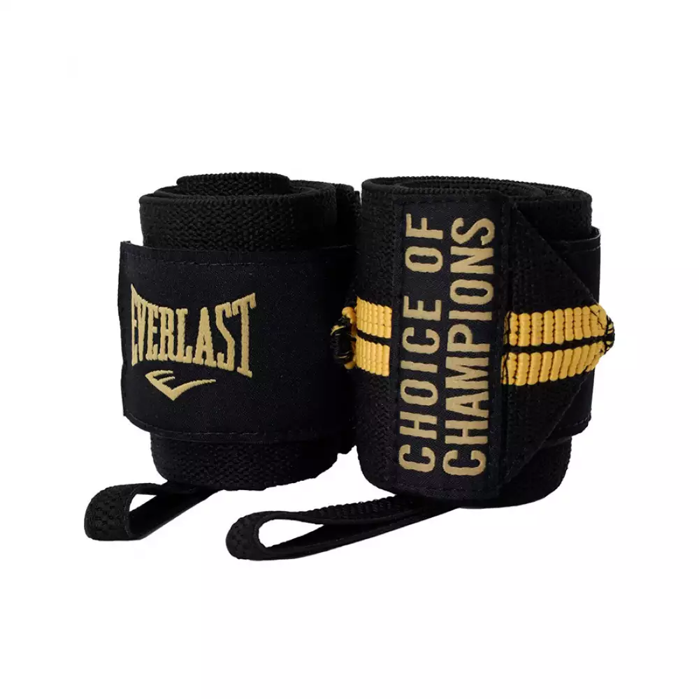 Munequera Everlast Elastica 9X14X3Cm Negro Nylon Evwr4N181