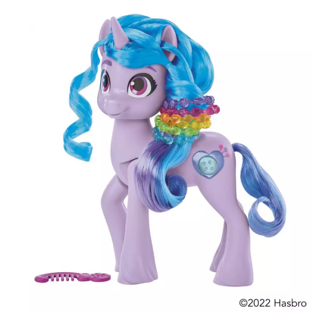 My little pony fashion dolls izzy moonbow unicornio morado f3870