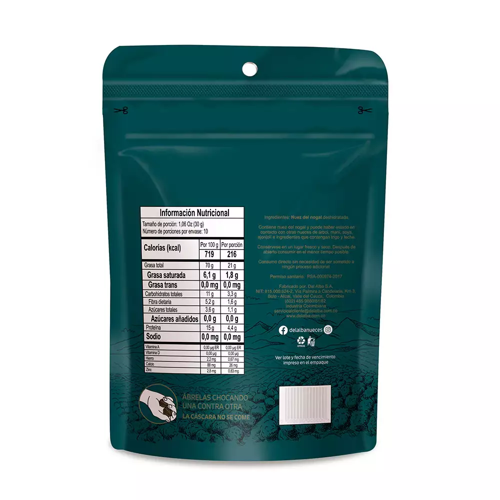 Nuez Del Nogal Del Alba Con Cascara 300 Gr 3409