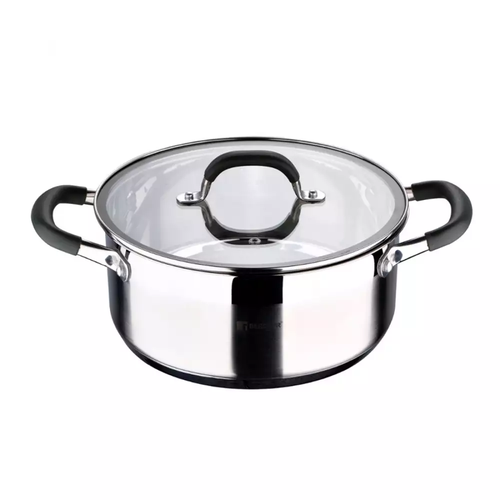 Olla Y Tapa Bergner 24Cm Azul 4.5 Lt Acero Inoxidable Bg32167Mmk