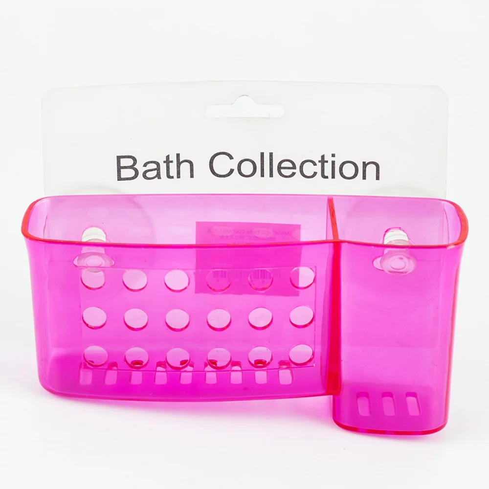 Organizador bath collection para bano succion plastico surtido 1 nivel