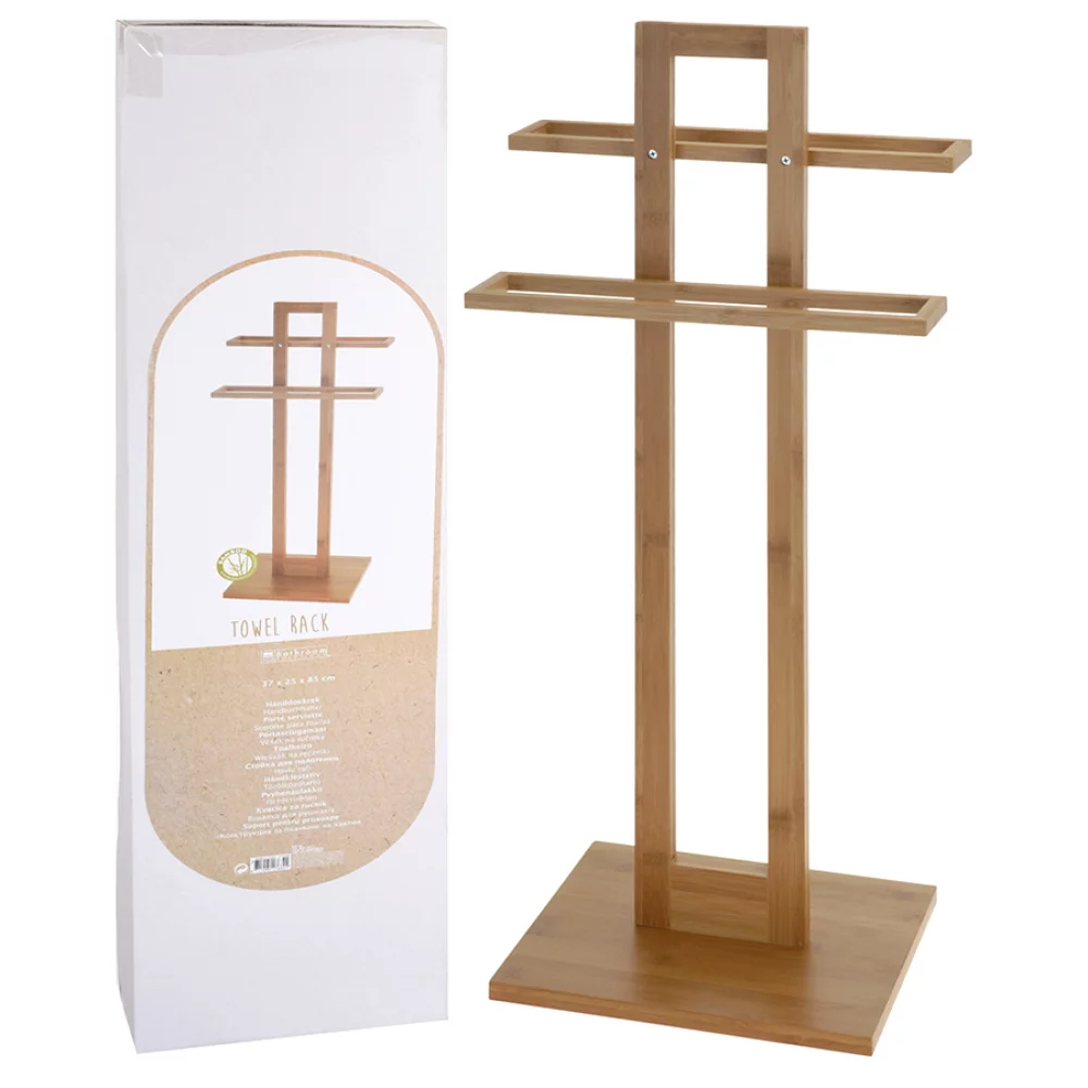 Organizador Bathroom Solutions Para Baño Torre Bambu 2 Niveles 784