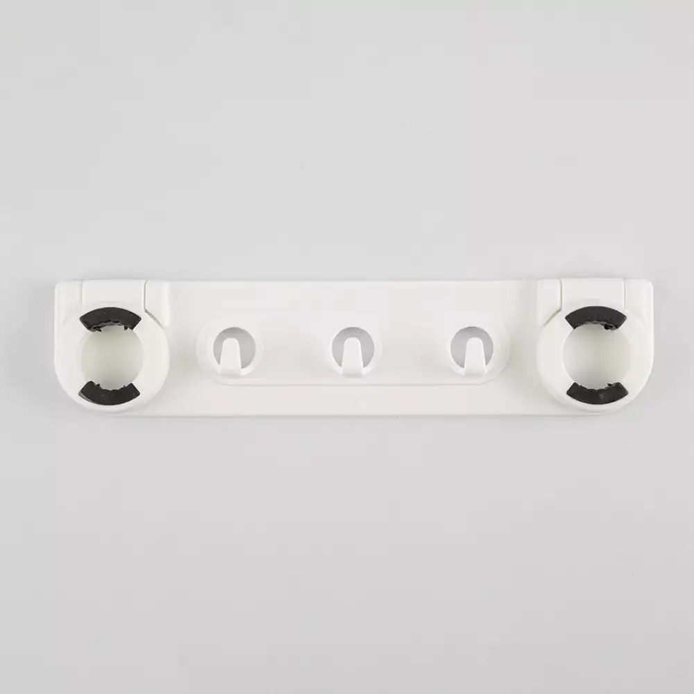 Organizador Escobas Ordene 5 Divisiones 2X2Cm Blanco Plastico