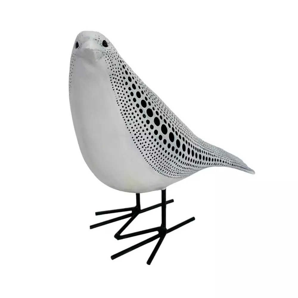 Pajaro Puntos Concepts Savanna 8X16X20Cm Blanco Plastico 445-8