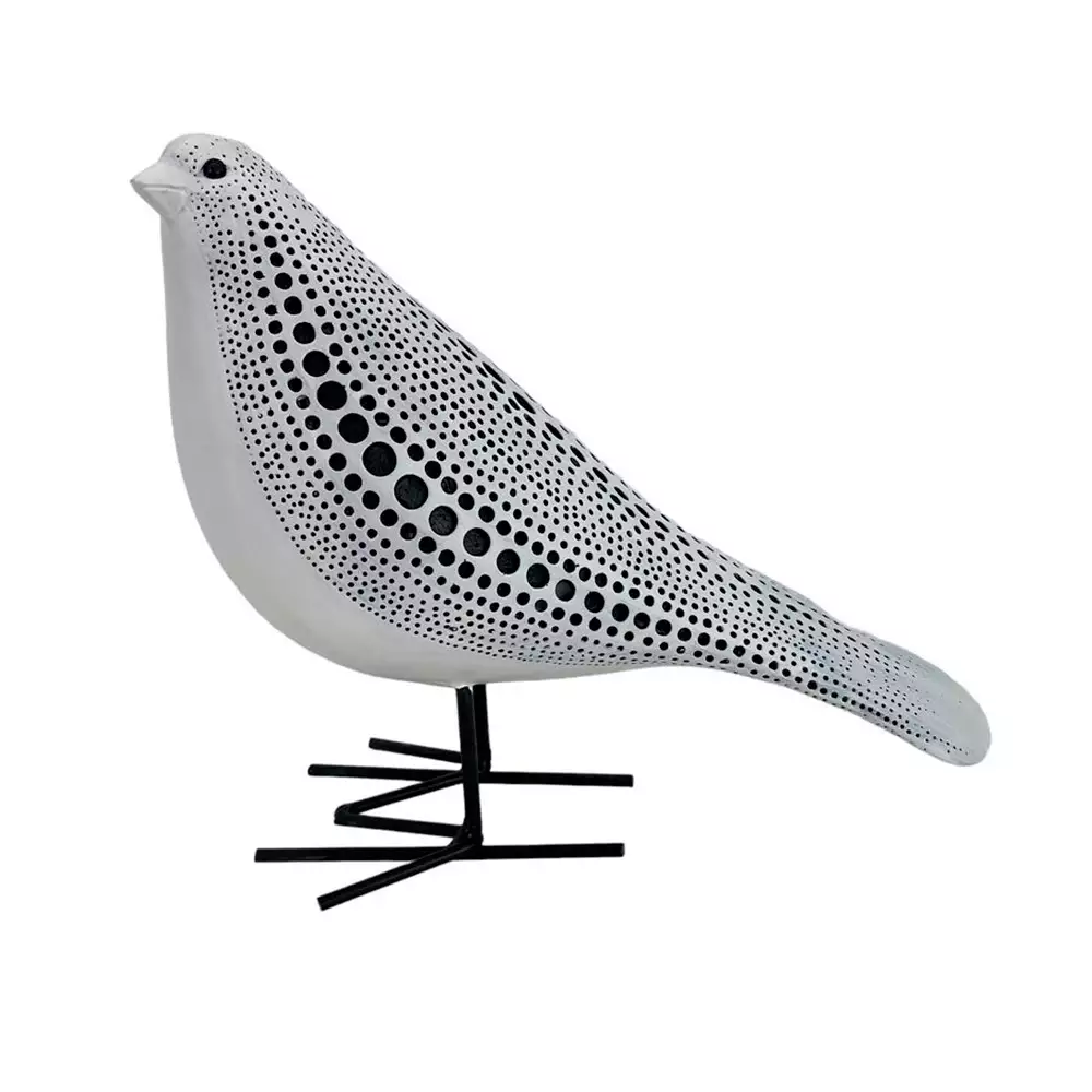 Pajaro Puntos Concepts Savanna 8X16X20Cm Blanco Plastico 445-8