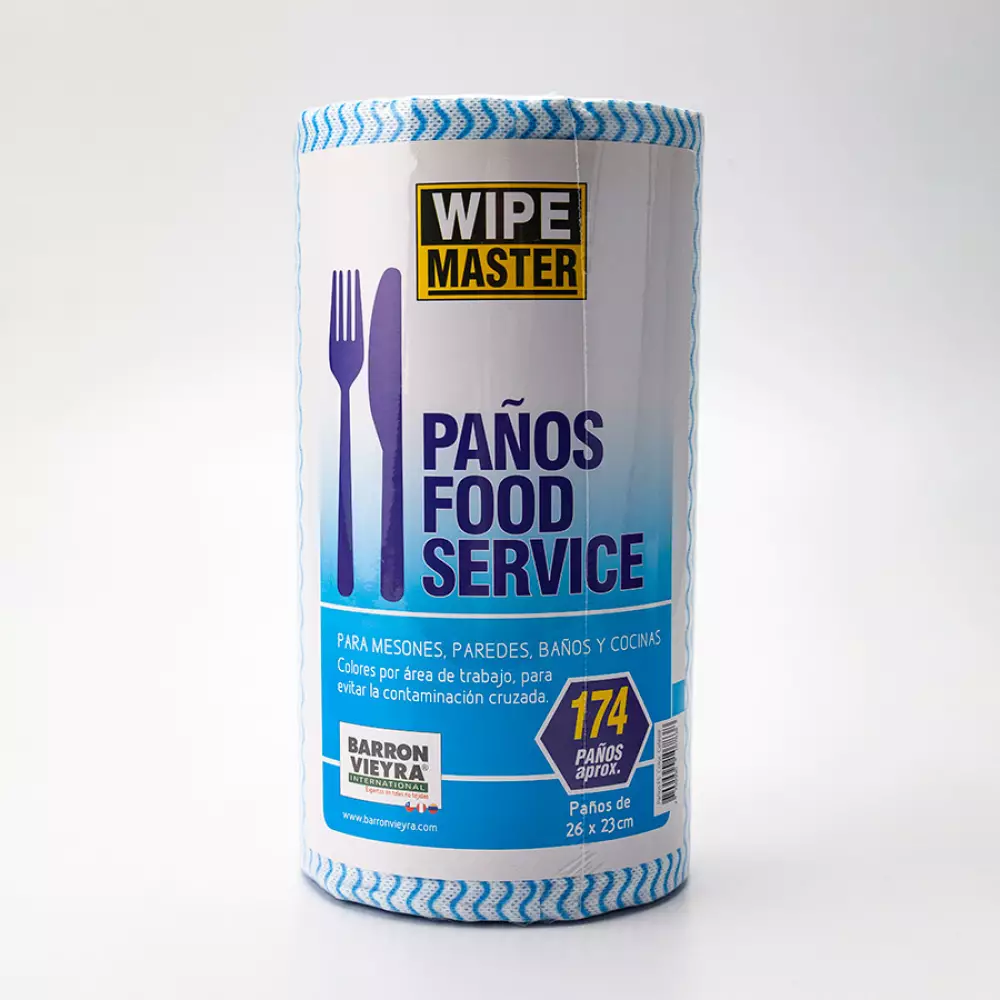 Pano Food Service Azul 174 Un Desechables/Reutilizables. 010-0001-
