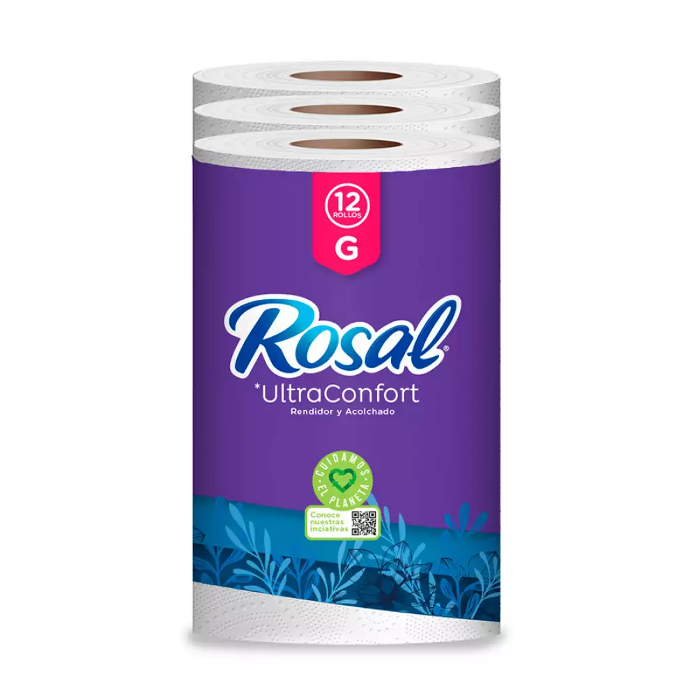 Papel higienico rosal g triple hoja 12 rollos 20 mt 100130939
