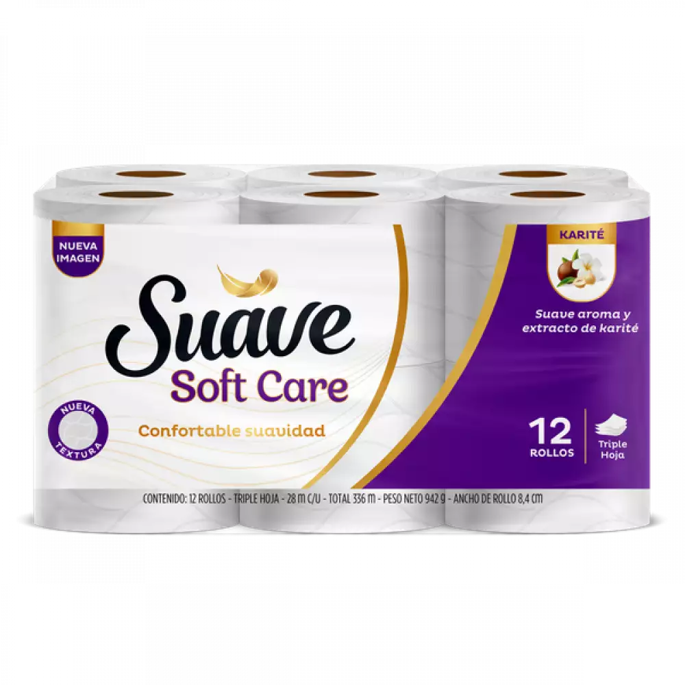 Papel Higienico Suave Soft Care 20Cm 12 Ud 100330925