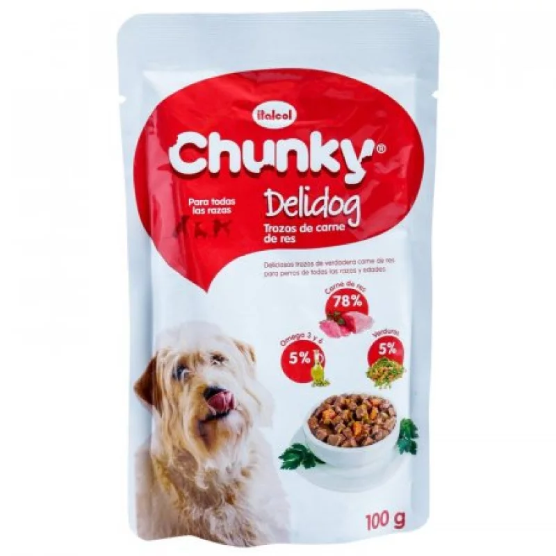 Paquete De Alimento Húmedo Para Perro Chunky 0.4 Kg