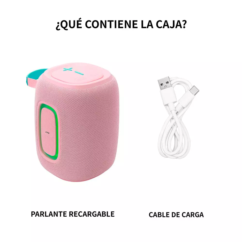 Parlante Recargable Vers 15W Rosado