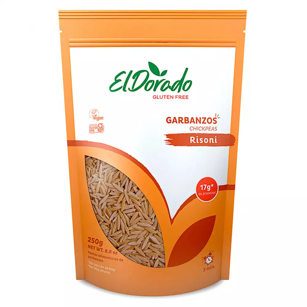 Pasta El Dorado X250 Gr Garbanzo Risoni Sin Gluten 68017