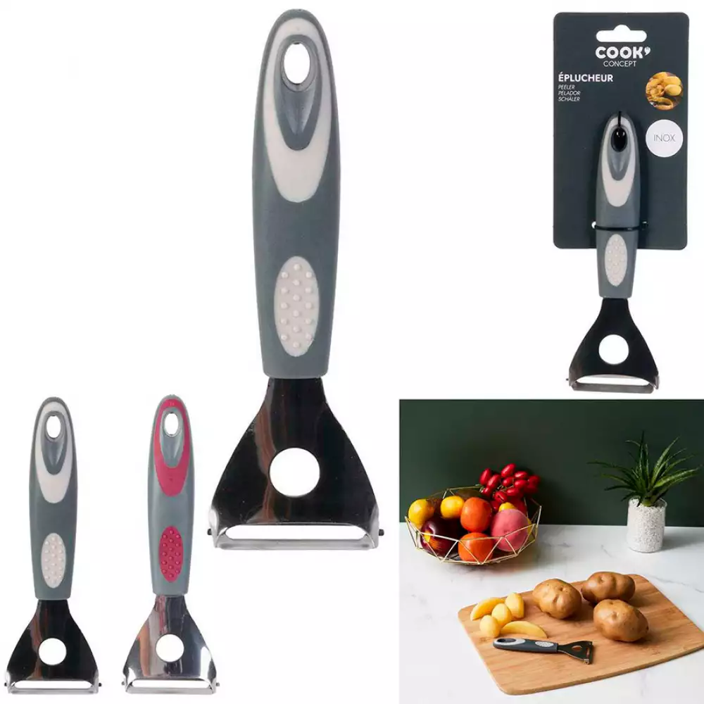 Pelador Concept Triangular En Acero Inoxidable Surtido Ku6494