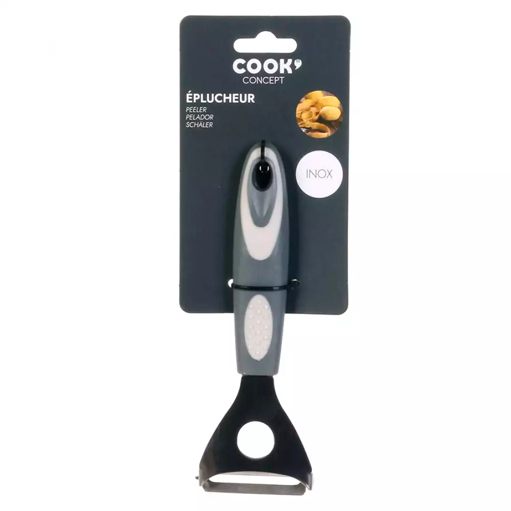 Pelador Concept Triangular En Acero Inoxidable Surtido Ku6494