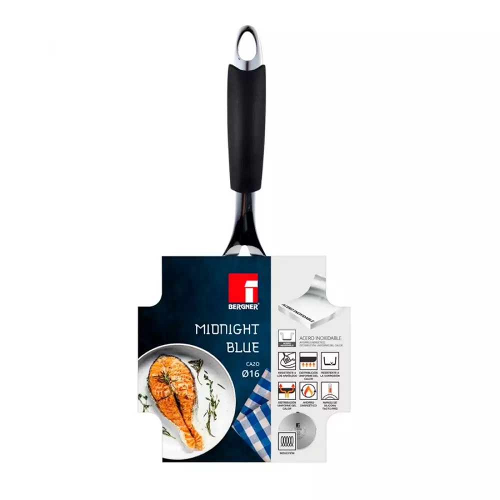 Perol Bergner 16Cm Azul Acero Inoxidable Bg32165Mmk