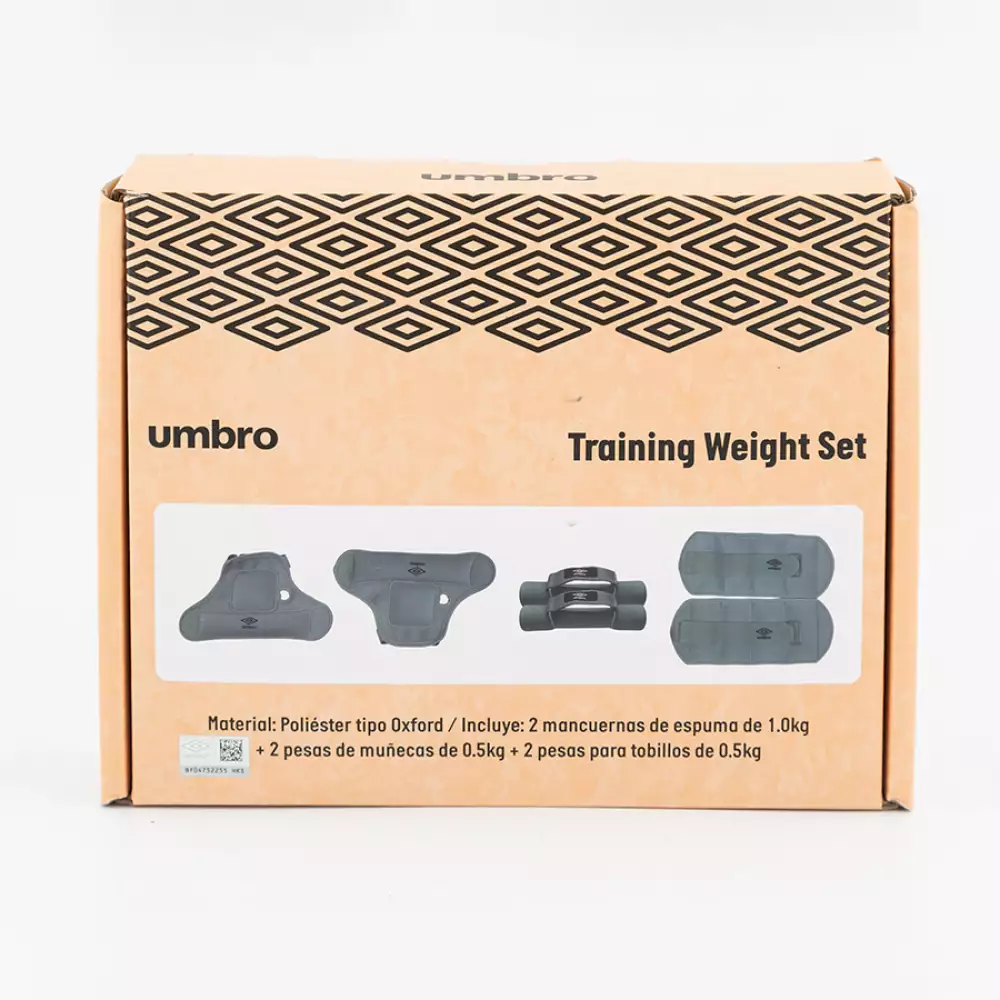 Pesas Ajustables Umbro Set 6 Pz 30X30X15Cm Negro 4 Kg Polieste