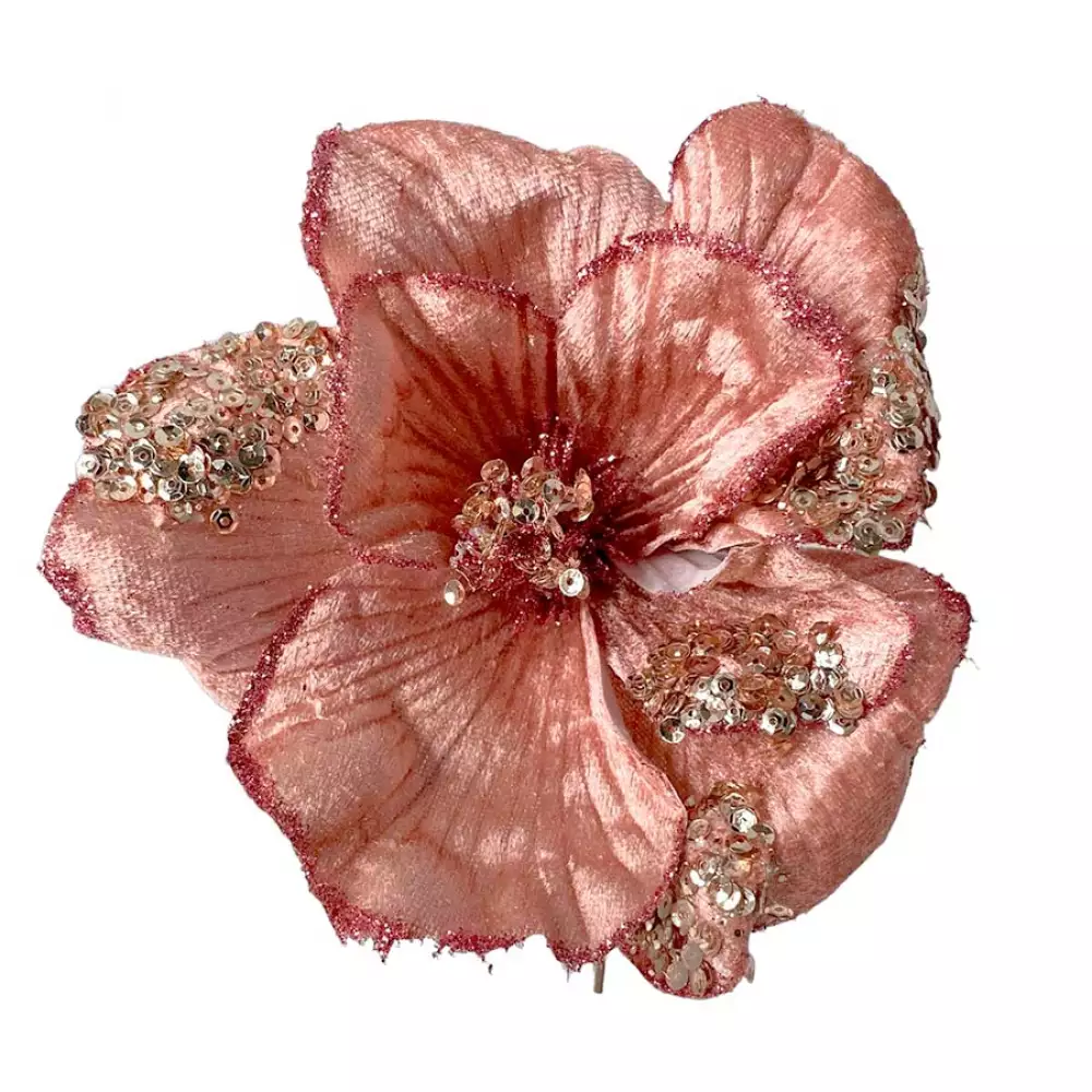 Pick Flor Nav Oro Rosa Deco 30X17X17Cm Santini 140-1500572