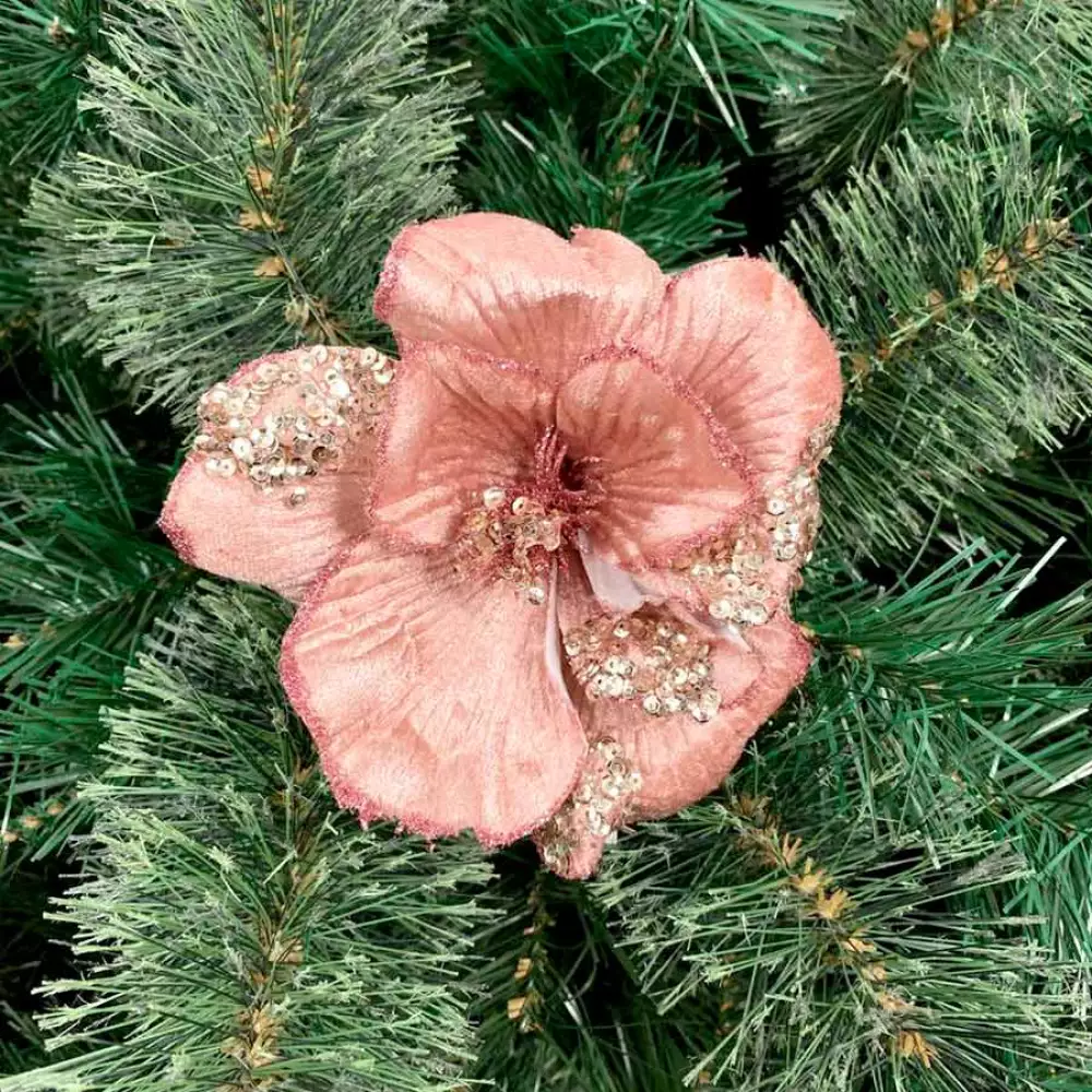 Pick Flor Nav Oro Rosa Deco 30X17X17Cm Santini 140-1500572