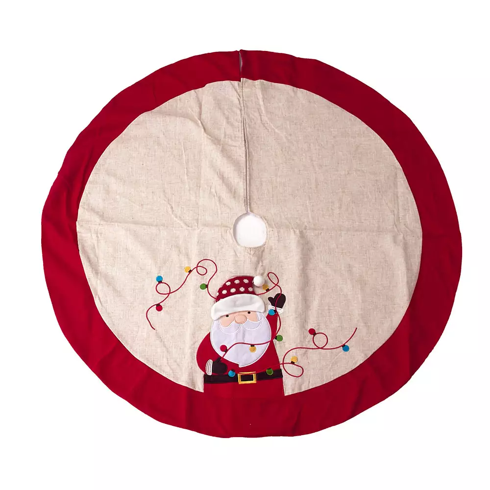 Pie De Arbol Miro Christmas Santa 122 Cm Rojo Poliester 831-Cs