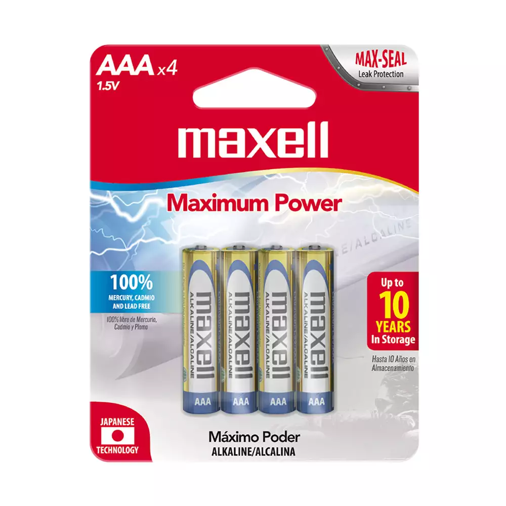 Pila Aaa Maxell Alcalina 4 Ud 723865