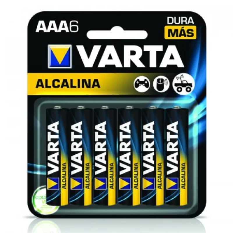 Pilas AAA Alcalinas pequeñas tipo LR03 Varta
