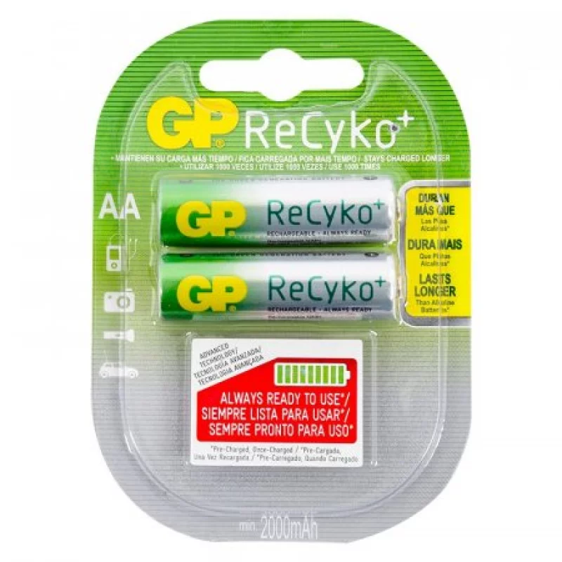 Pila Gp Recargable Aa 2100 Ma 210Aahcb-C2