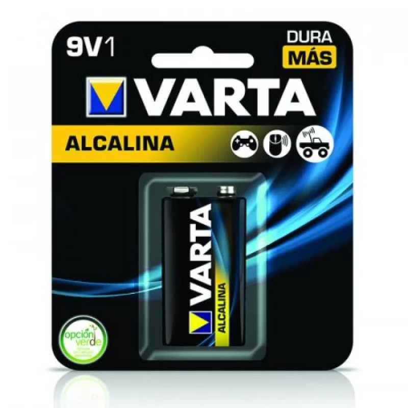Pila Varta 4922 Cuadrada 9Vx1 Alcalina Multicolor - Home Sentry