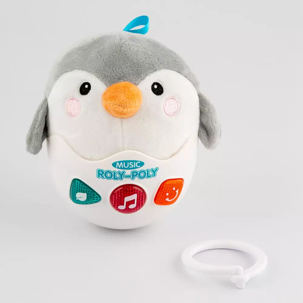Pinguino Maypa Con Luz Y Musica Cm Azul Plastico 8