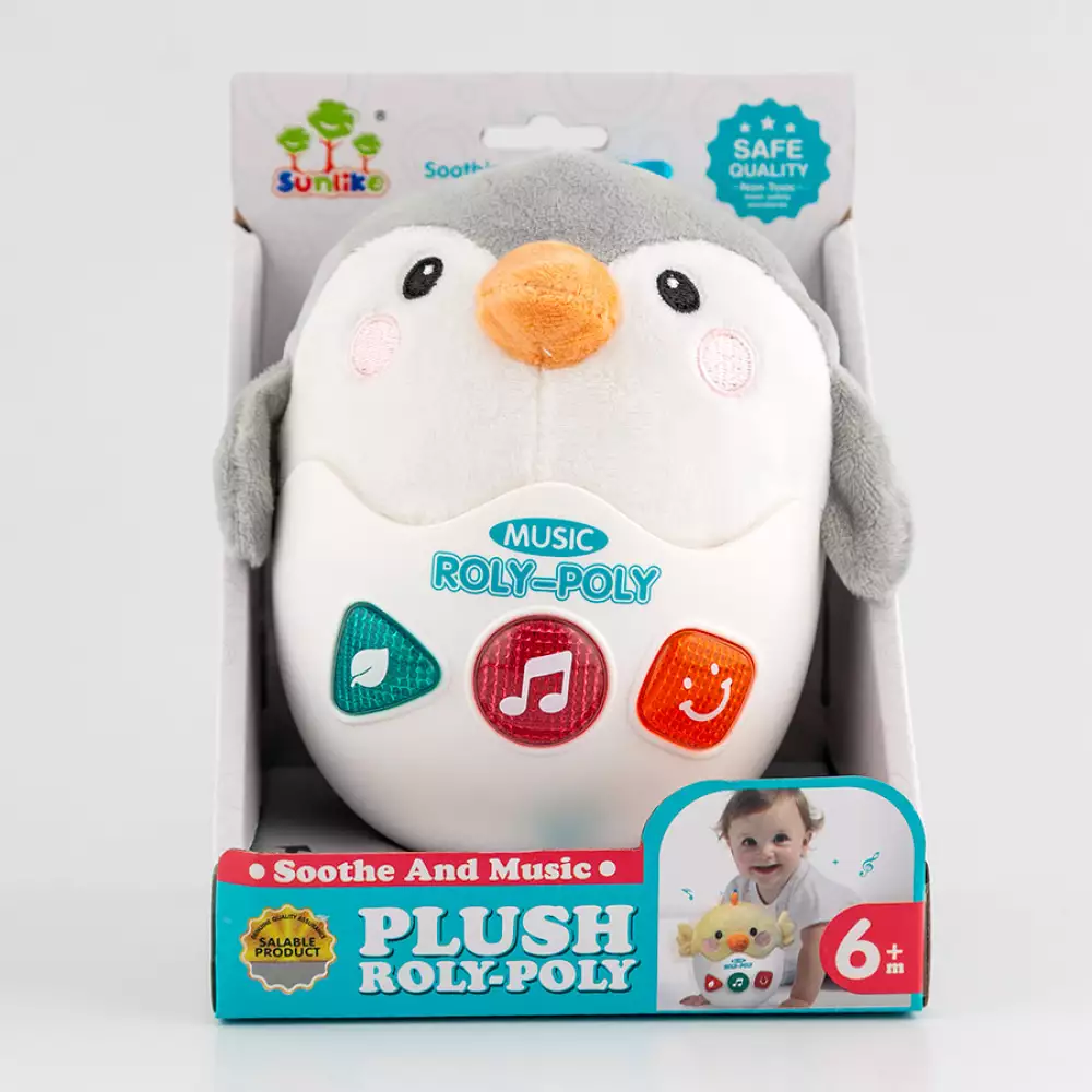 Pinguino Maypa Con Luz Y Musica Cm Azul Plastico 8