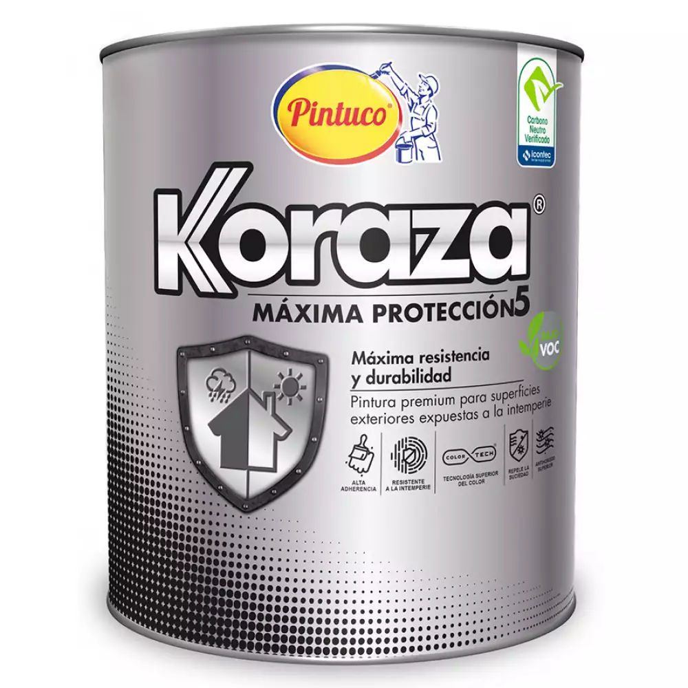 Pintura Koraza 0.9 Litros Pintuco 2650 Blanco