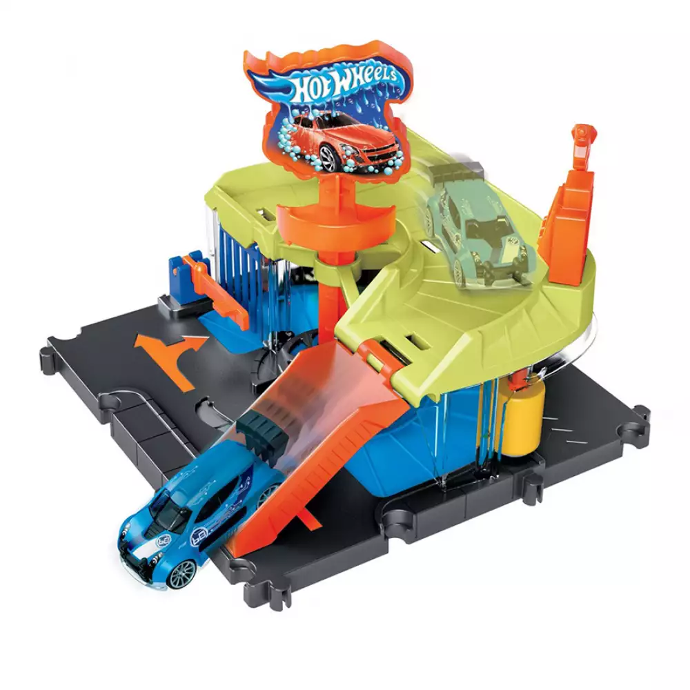 Pista Hotwheels Autolavado Cm Plastico Hdr27
