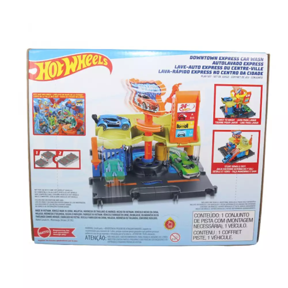 Pista Hotwheels Autolavado Cm Plastico Hdr27