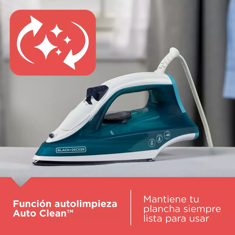 Plancha de Ropa Black + Decker Vapor Trueglide Azul IRBD300