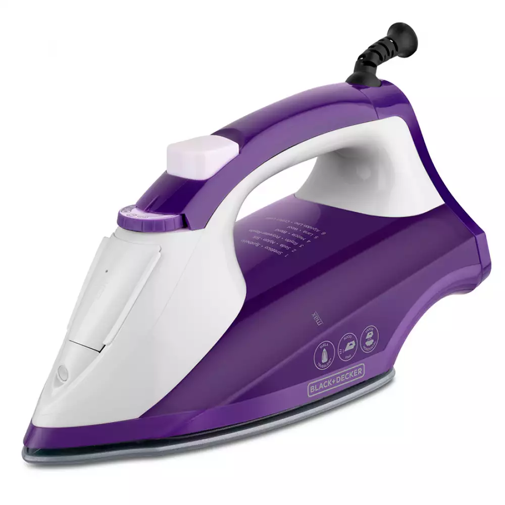 Plancha Horizontal Black And Decker Morado 1200 W Ir1840