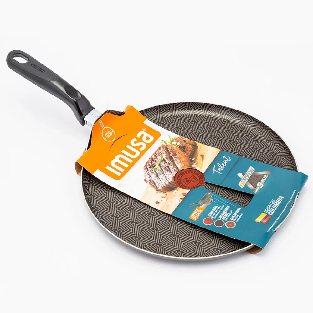 Plancha Imusa 18Cm Redonda Lisa Aluminio Antiadherente Talent 5861