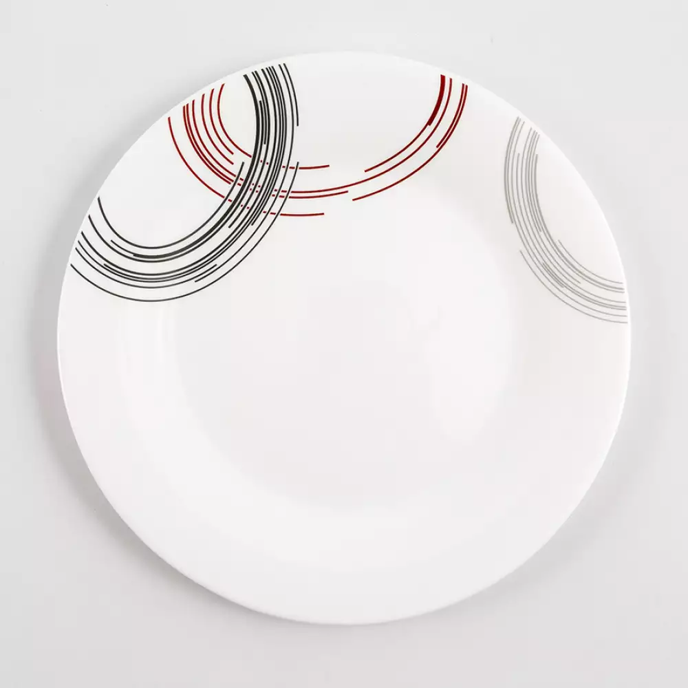 Plato Cena Expressions 25Cm Líneas Negras En Vitrocerámica