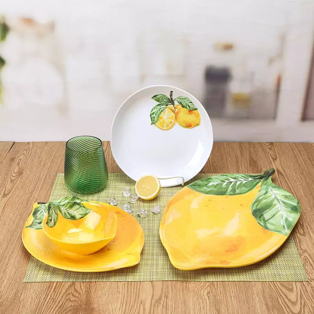 Plato Expressions Limon Cm 22Cm Blanco Melamina Ak4279