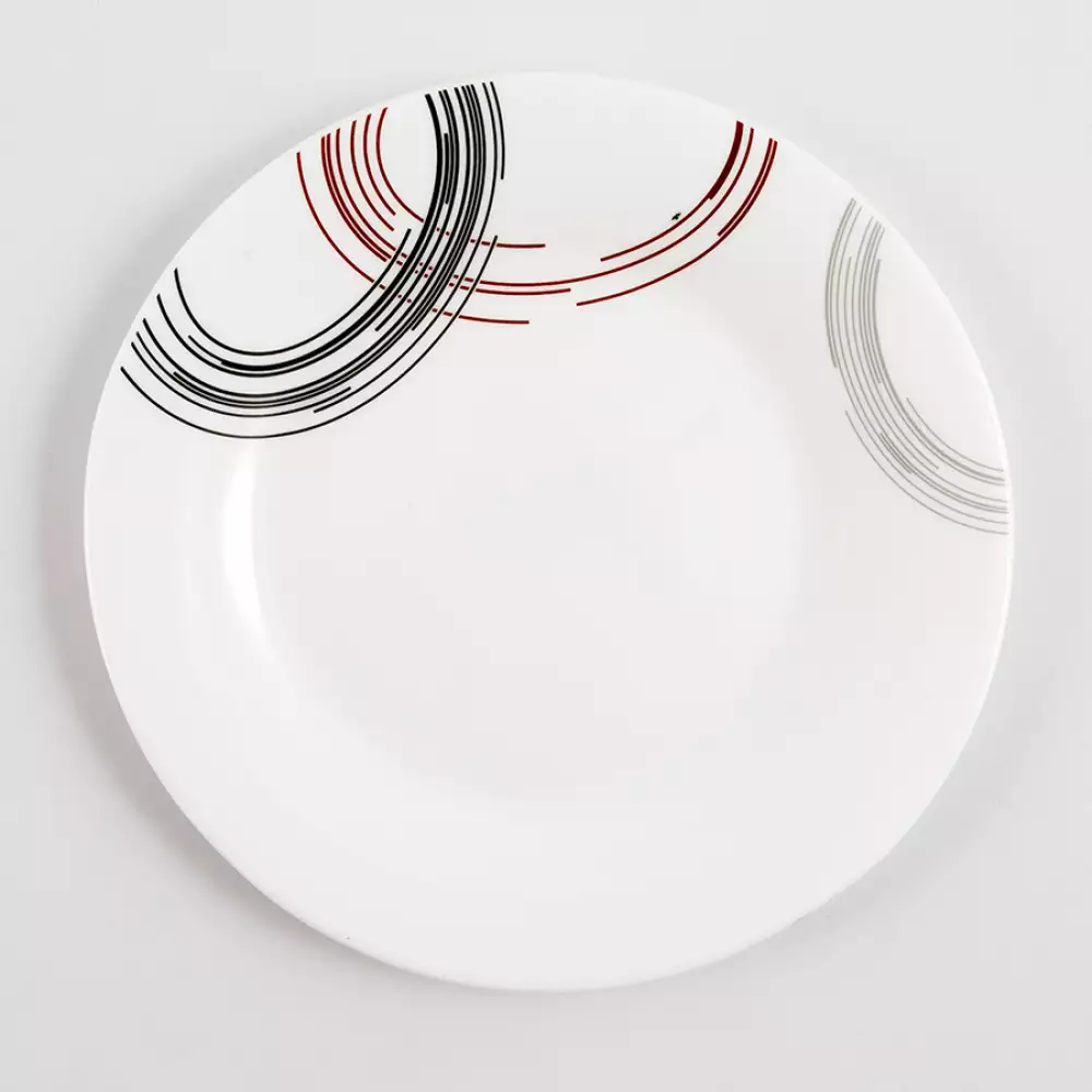 Plato Postre Expressions 20Cm Lineas Negras En Vitroceramica Lfbp8