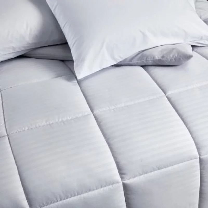 Plumón Expressions King Gris Stripes Microfibra 209183